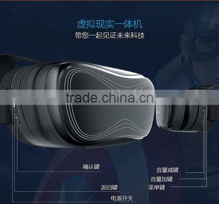 2015 New Arrival Powerfull 3D Virtual Reality Glasses Support 3D Movie/Games/Video All In One Android 3D VR Box Factory Price