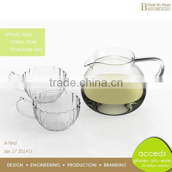 Heat Resistant Transparent Teapot for Sale
