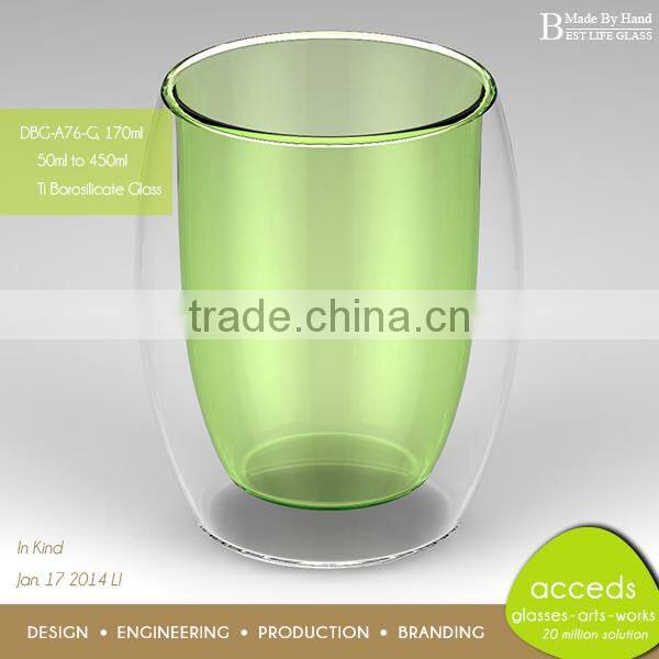 Customized Handmade Glass Tumbler Colored