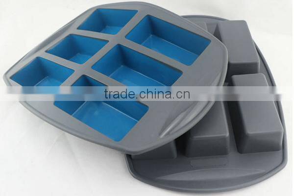 Mini silicone folding Nonstick square Cake and Brownie Pan