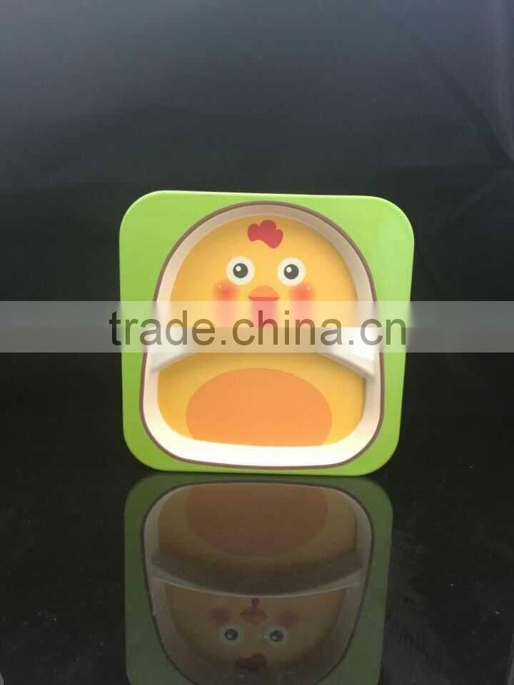 bio eco bamboo fibre kid's dinnerware set