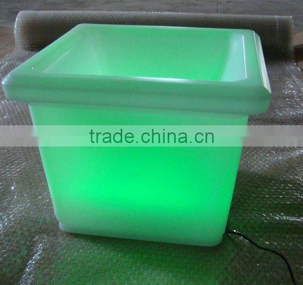 FO-9514 LED Lighted up Flowerpot, Garden LED Lighting Pot, Plastic Patio Plant Pot