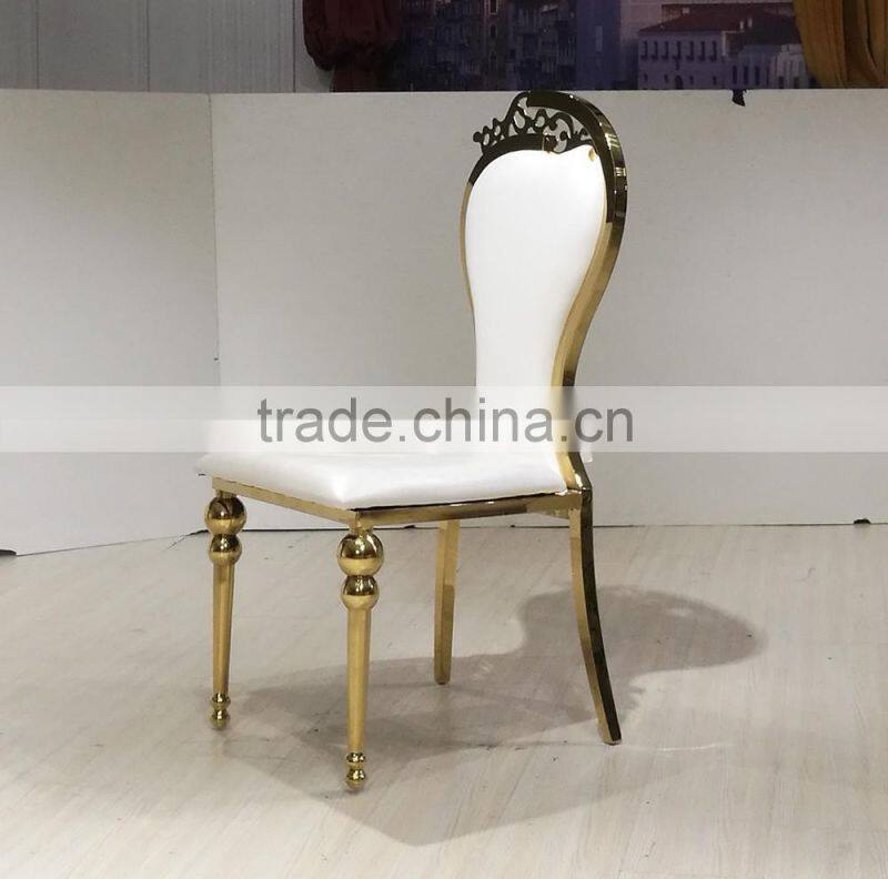 rose gold modern face hotel dining chair