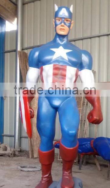 Marvel Comics Figure Fiberglass Statue batman spiderman captain of american hulk statue