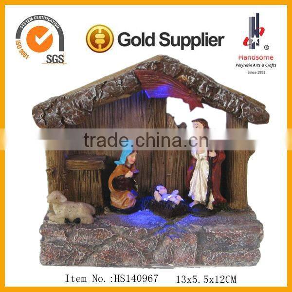 Resin Religious Items Christmas Crib Nativity