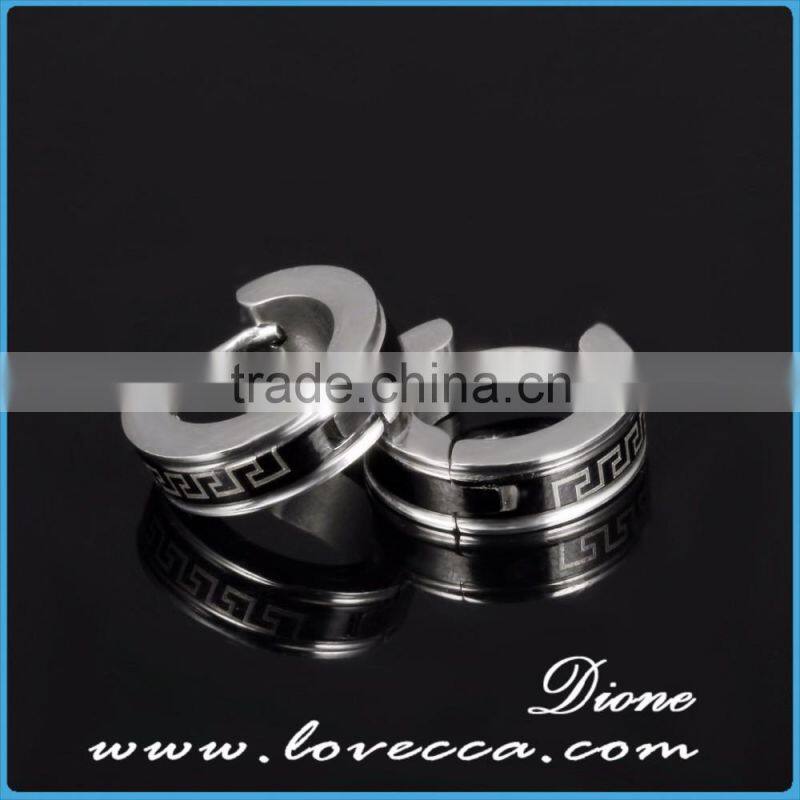 Stainless steel earrings jewelry wholesale hoop earring silver