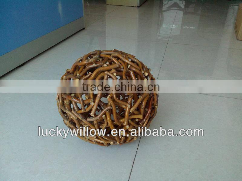 willow &wicker garden ball garden decoration different colors