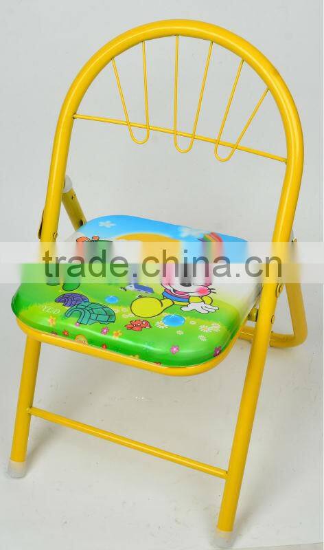 metal tube and plastic plate baby foldable chair