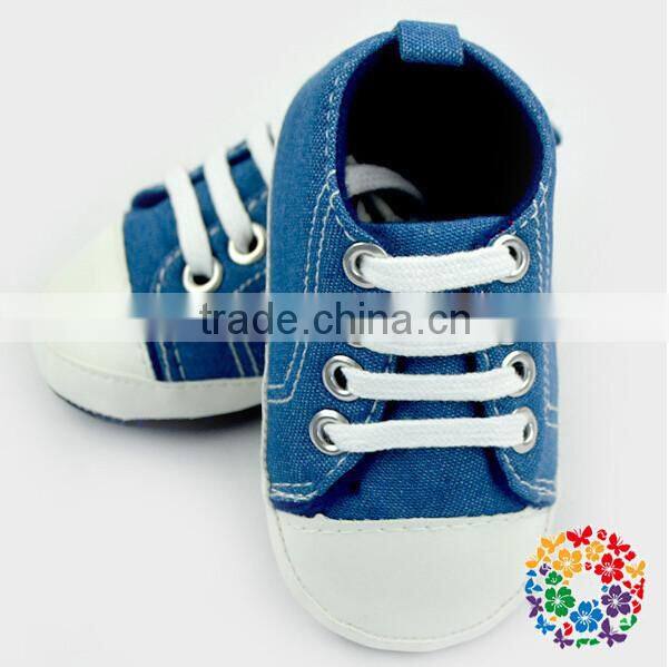 2015 Fashion Toddler Baby Boy Girl Blue Jean Soft Sole Shoes Sneaker alpargatas Size 0-12