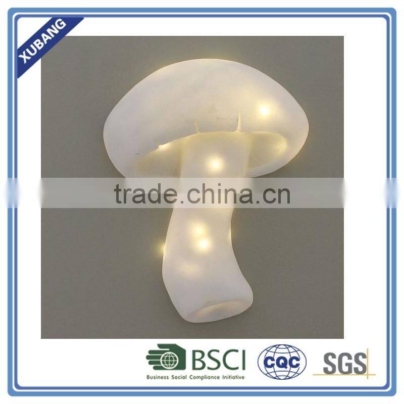 mushroom wall plaque with LED lights for home decoration