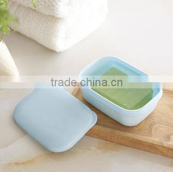 plastic square soap packaging box travel soap dish