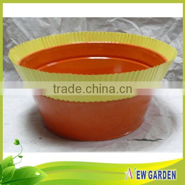 2015 Most Fashion Unique Shape Metal Flower Pots That Are Slanted