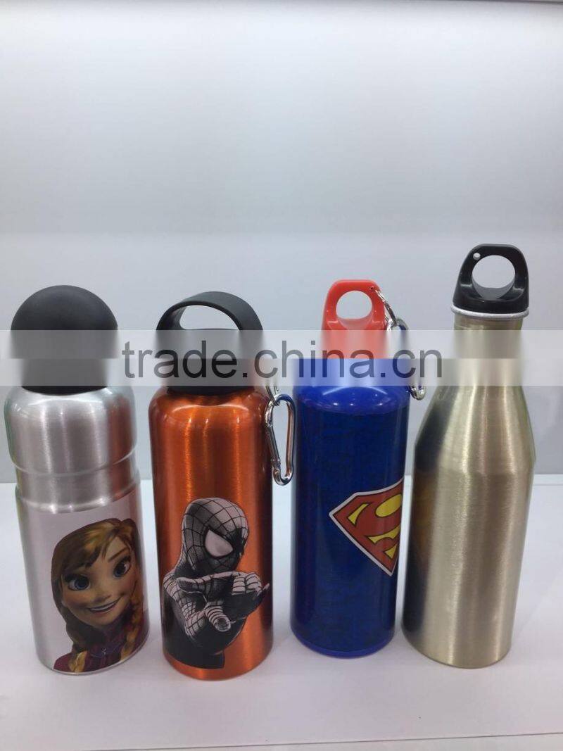 Spiderman Mug sports Aluminum Water bottle cold color changing mug