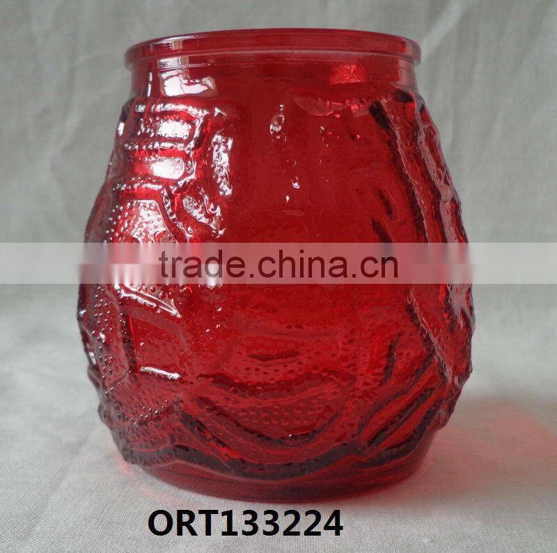 Paint color glass candle holder