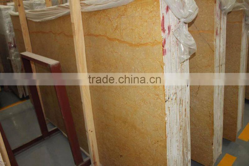 Luxury Gloss Polished Surface Imperial Gold Natural Marble Big Slab and Tile for Flooring BF12-04064a
