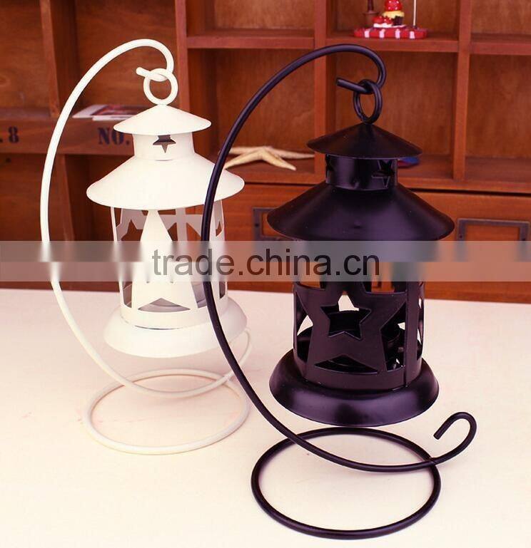 New 2017 White Vintage Style Lantern Candle Holders