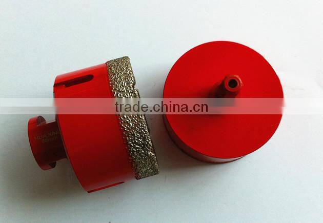 High speed Brazed diamond core drill bit for concrete with plastic tube