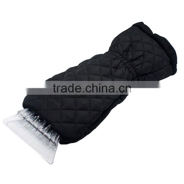 Winter thicken warm glove ice scraper car ice scraper