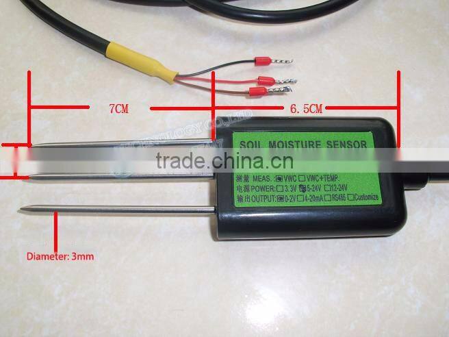 Soil Moisture Sensor Soil Humidity Sensor with Long Lifespan RS485 Output 4-20 mA 0-2V Output