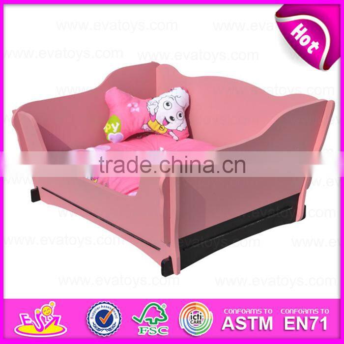 Hot new product for 2015 Cute pet bed for dogs,luxury pet dog bed wholesale,High end handmade wooden dog bed W06F002C