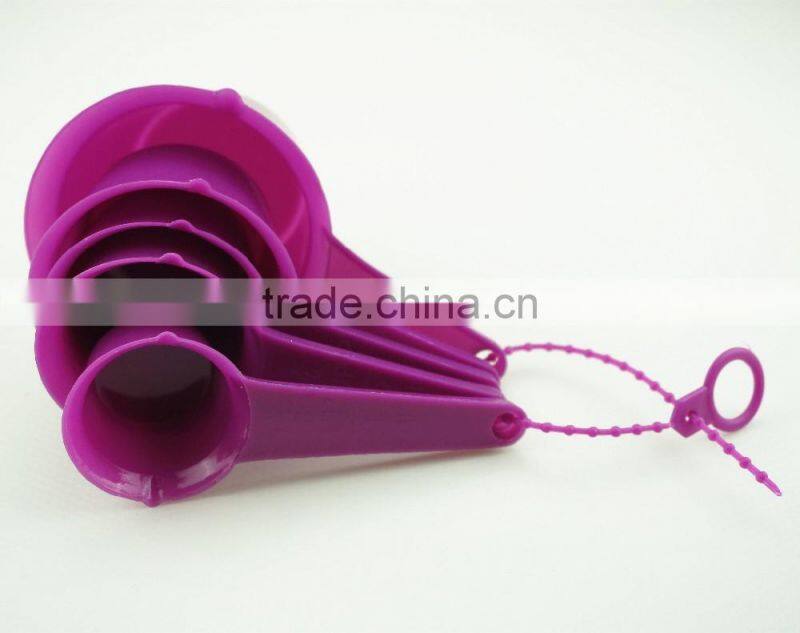 47064 Set of 5 pcs Plastic Kitchen Baking Measuring Measure Spoon Cup Set NEW