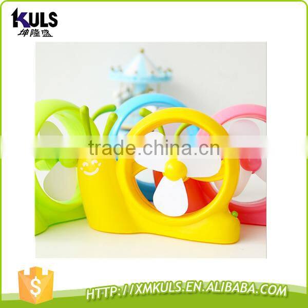 220v Usb battery snail small fan lovely mini plastic fan