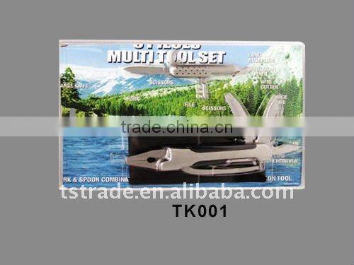 2014 Hardware multi function stainless steel plier hand tools with blister card TK002