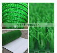 different color plastic grass mat in roll