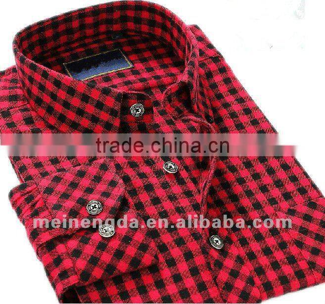 red plaid stylish men shirt