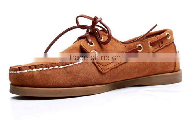 Comfort classic casual driving shoe brand genuine leather shoes stock