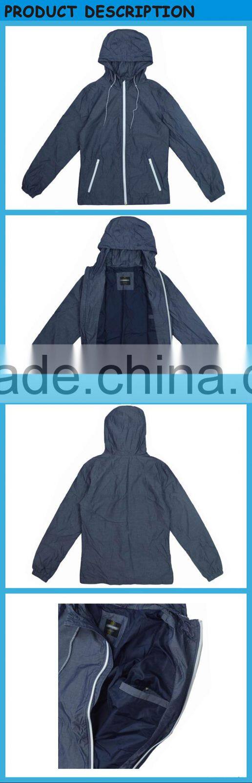 Thin Spring Outdoor Wind Proof Gray Man Outerwear Jacket