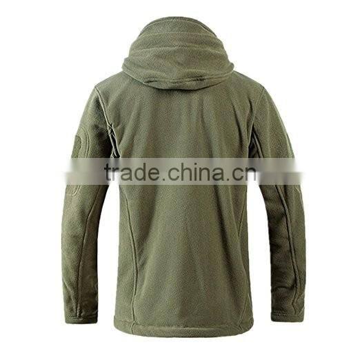 full zipper custom brand logo micro polar fleece hoodie