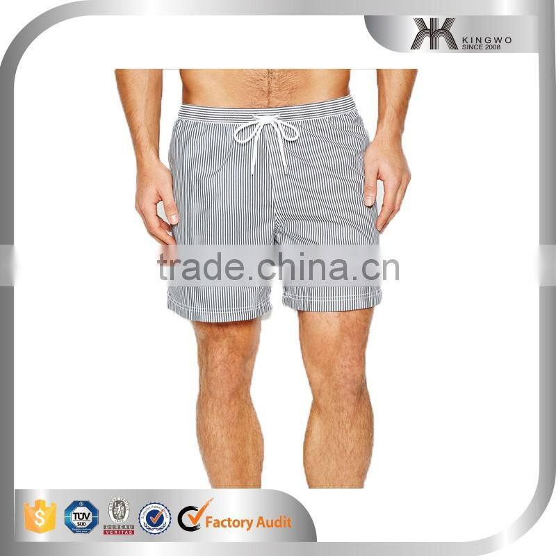 2016 new fashion board shorts with vertical stripe board shorts men