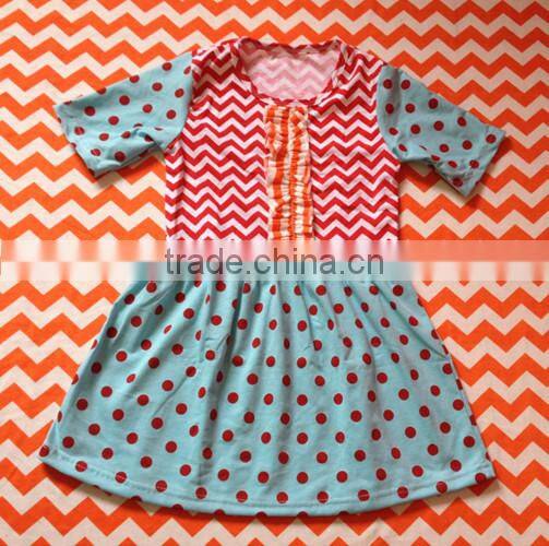 kids clothing wholesale 2014hot sale baby girls chevron dress kids clothes infants summer dress baby ruffle dress children cloth