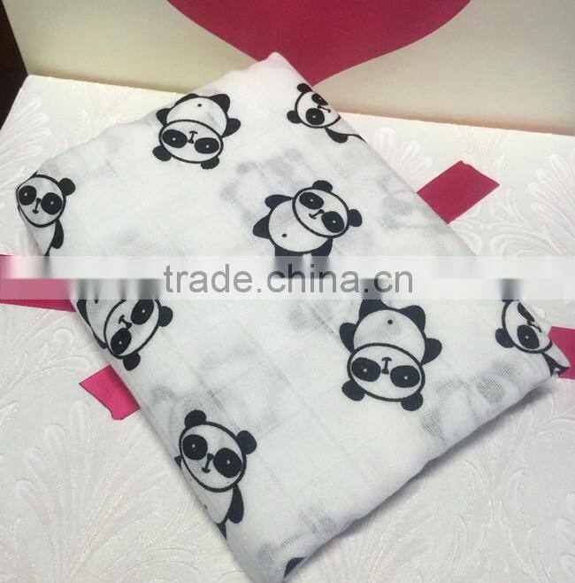 Hot sale 100% cotton baby swaddle blankets