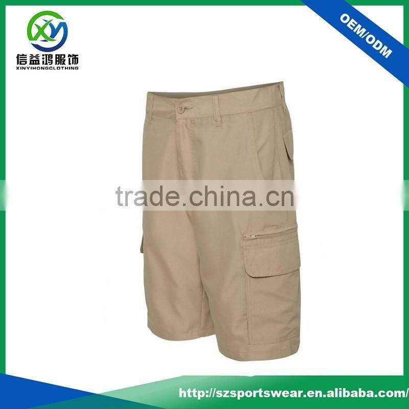 OEM service blank design men sport short with big pockets