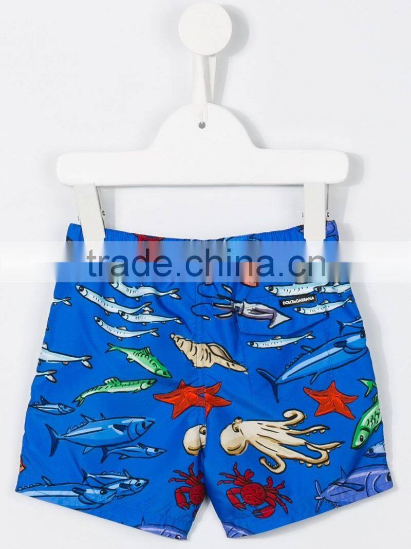 Hot sale Summer little baby boys print swim shorts custom beach board shorts swim trunks wholesale