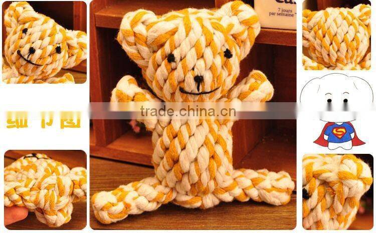 Manufacture directly Custom Cleaning teeth Cotton rope big size toy for dog