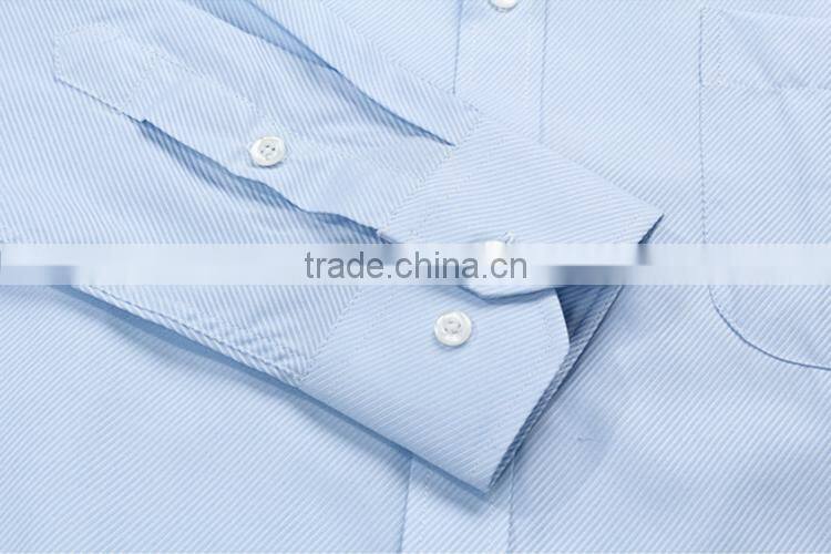 Latest design multicolor stripes fashionable light colored casual dress long sleeve men's custom t shirt