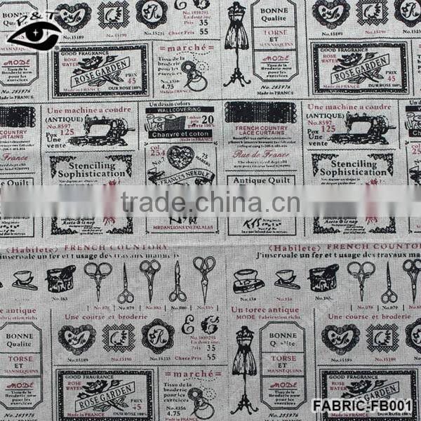 Cotton fabric linen fabric for DIY bags bolster table cloth tablecloth