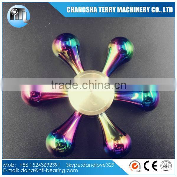 2017 new rainbow hand fidget spinner toy for spin long time