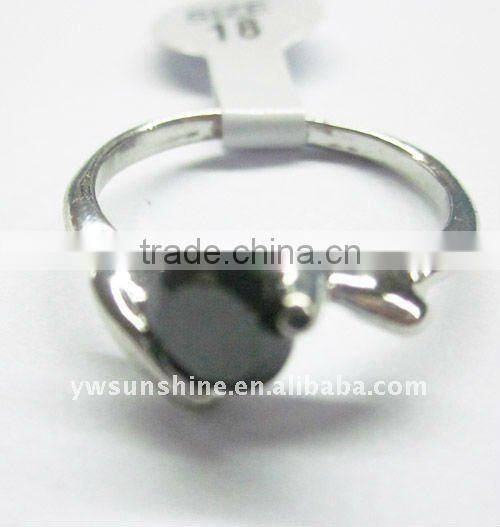 Wholesale black zircon ring