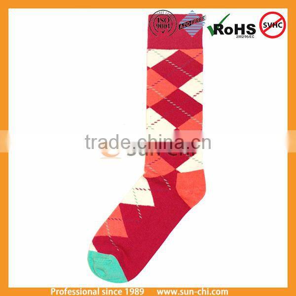 cotton diamond pattern baby boy socks