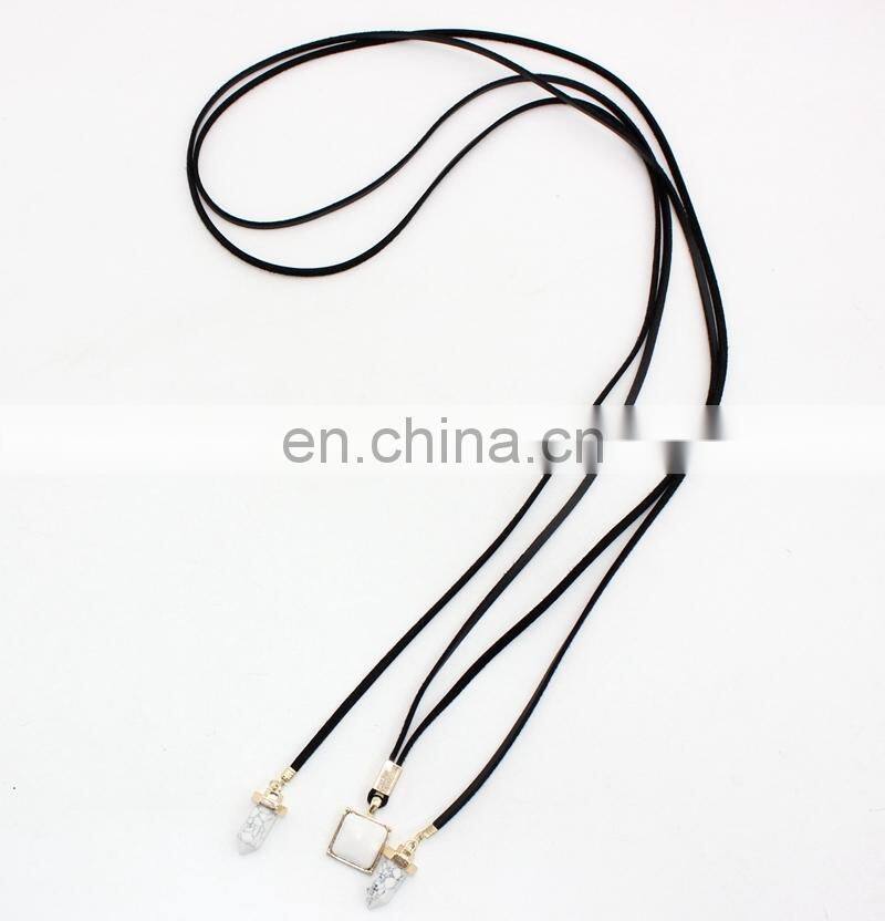 Black Faux Suede Choker Necklace