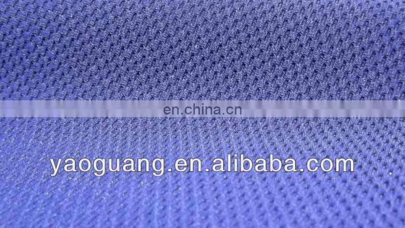 Knit double layers polyester mesh fabric for sportwear