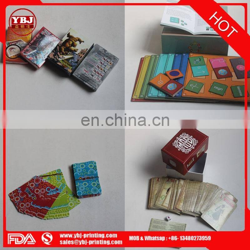 Custom Printing Game Card Paper Trading Card Game/Children Educational Custom Game Card Printing