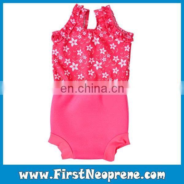 Shivering Flower In Watermelon Red Beach Neoprene Baby Wrap Cloth