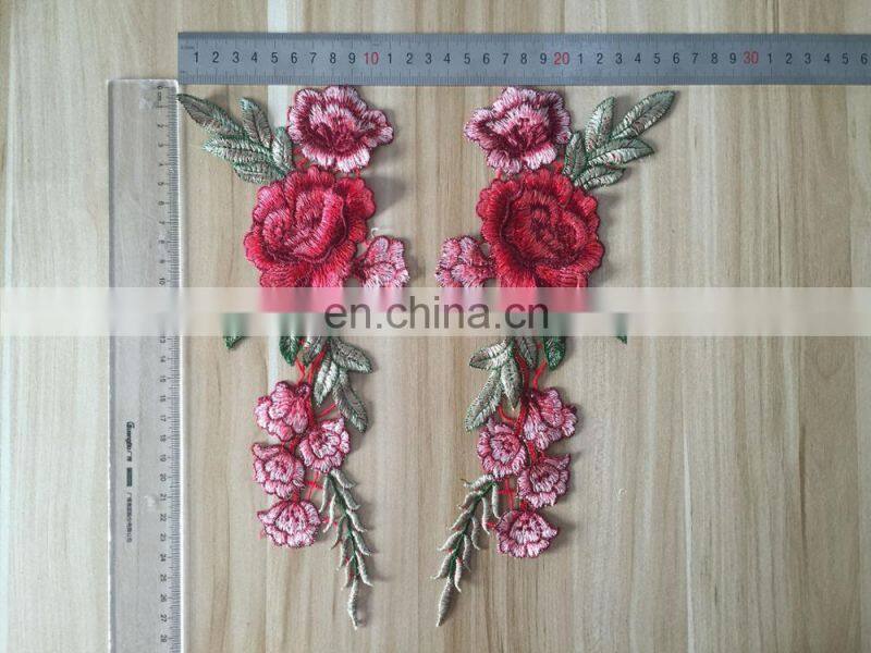 wholesale fashion 3D flower embroidery patch for clothes