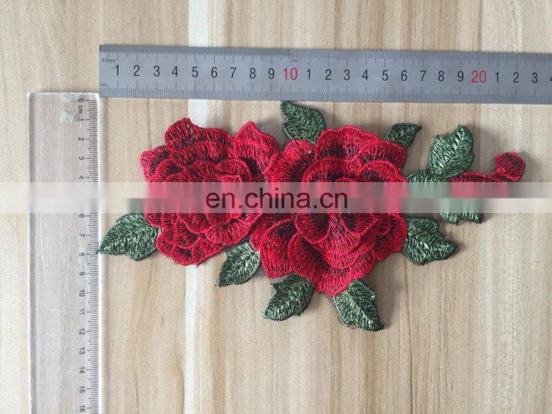 wholesale fashion 3D flower embroidery patch for clothes