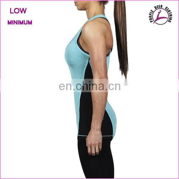 Made in china Ladies custom t-shirt good quality tank top gym